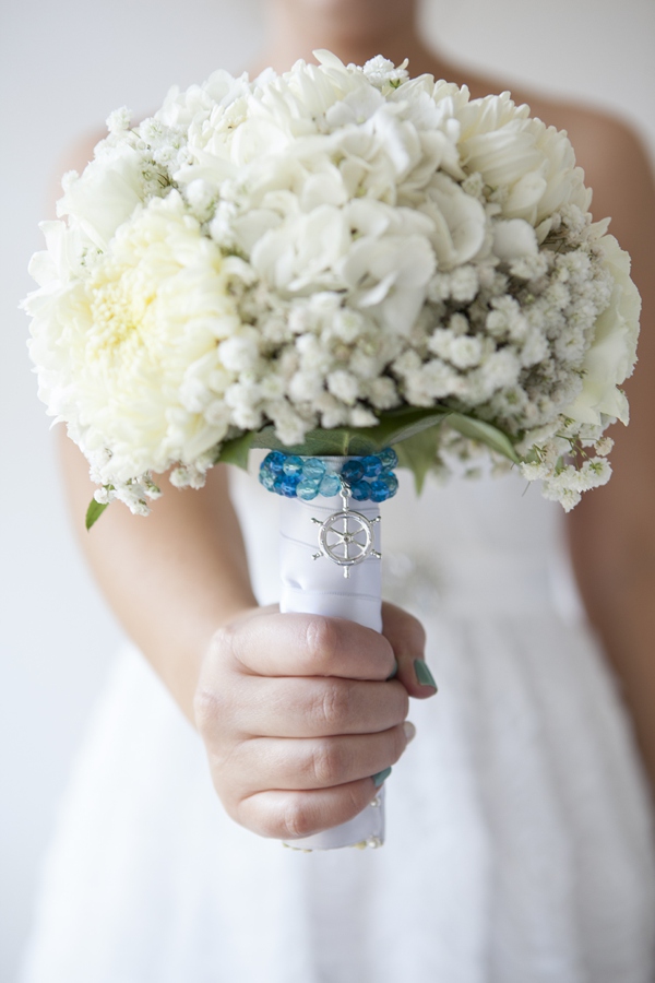 DIY  wedding bouquet charm bracelets - Something Turquoise